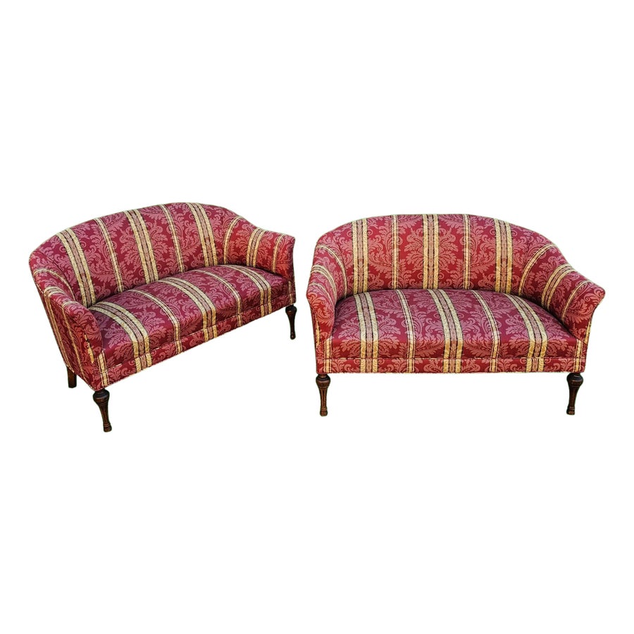Pair of Antique Victorian Style Settees