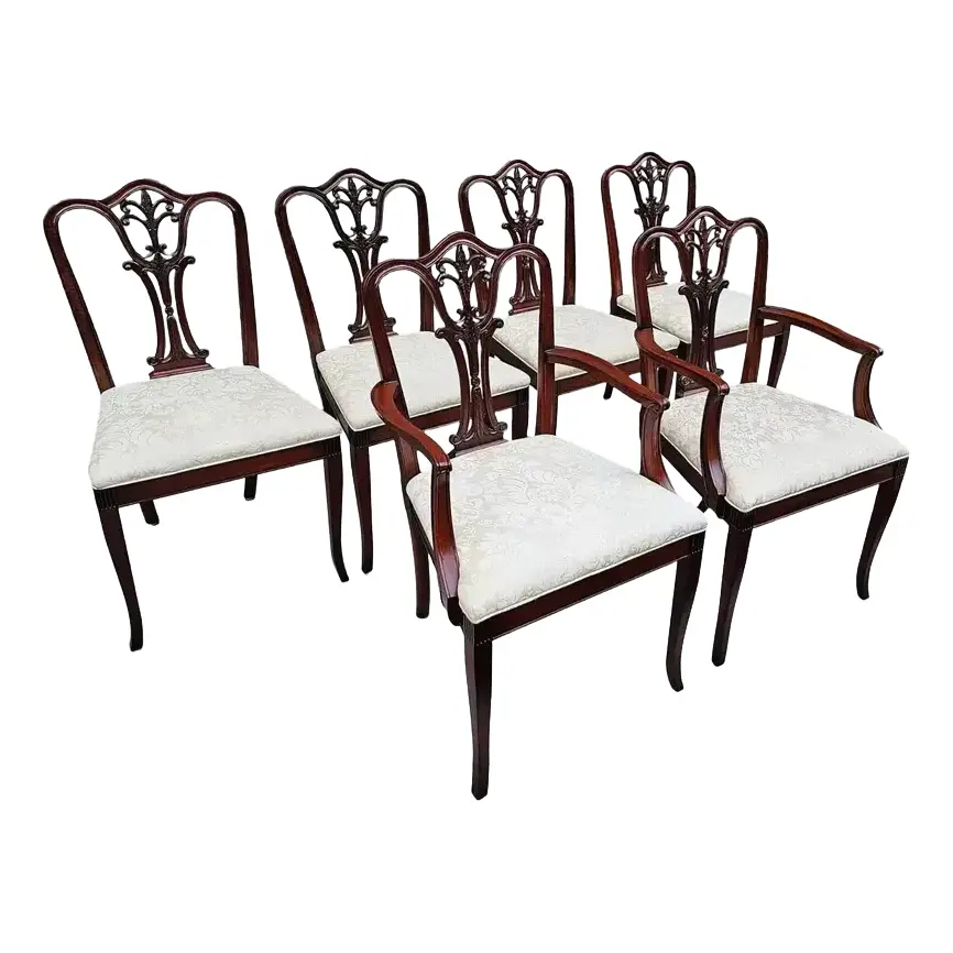 Late 20th Century Baker Furniture Dining Chairs- Set of 6