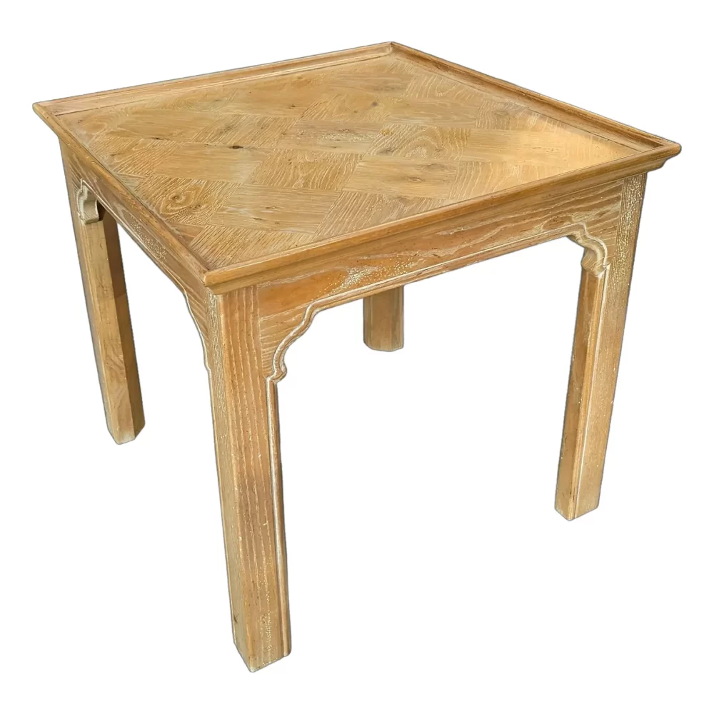 Vintage Henredon Furniture Pickled Side Table