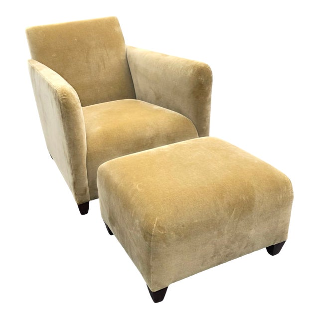 John Hutton for Donghia Lounge Chair and Ottoman