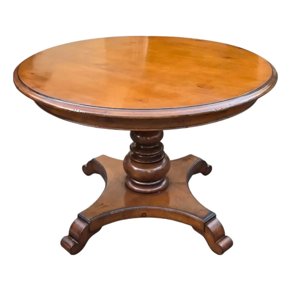 Late 20th Century Baker Furniture --- Milling Road American Empire Style Breakfast/Center Table