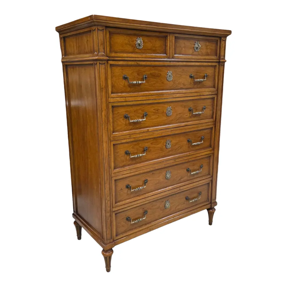 Vintage Henredon Furniture French Neoclassical Louis XVI–style Tall Chest